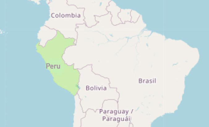 Map of Peru
